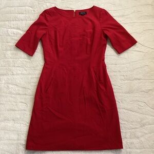 Tahari Arthur S Levine Red Sheath Dress Size 6